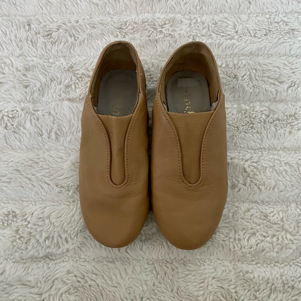 Danshuz Jazz Leather Girls Split Sole Shoes